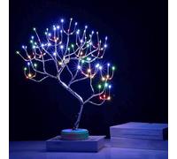 50cm Twig Lamp With 108 LEDs - Multicolour Birch USB/Battery Operated Tabletop Bonsai Wire Tree for Christmas Decorations