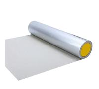 50cm Wide Butyl Roofing Felt Adhesive Tape Roll for Sheds, 1.2mm Roof Felt Aluminium Foil Flashing Repair Tape, Shed Roof Covering Waterproof, Asphalt Roof Shingles Insulation(20x1000cm)