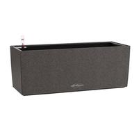 Lechuza Balconera Stone 50 Graphite Black Self-Watering Planter With Substrate And Water Level Indicator H19 L50 W19 Cm, 8L