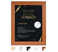 50cm x 70cm Poster frame Picture Frame Black/White/Oak Photo Frame 50cm x 70cm Wall Frame (WALNUT, 70 x 50 cm)