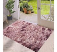 (50cm x 80cm (1 ft 6 in x 2 ft 6 in)- Small Bath Shower Bathroom Mat/ Door Mat) Pink Shaggy Non Slip Rugs Bedroom Livingroom Fluffy Carpet