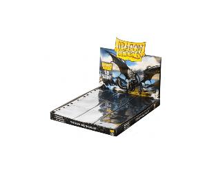 50ct Box 18-Pocket Dragon Shield Black Sideloading Pages (11-Holes)