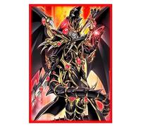 50ct (Dragun of Red Eyes) Holographic Top Loading Trading Card Sleeves Deck Protector for YuGiOh/Japanese Art Anime Printing Card Sleeves 63x90mm(A04)