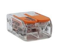 50er Set Wago Connection Terminals 20x2, 20x3, 10x5 Wires with Lever 0.2-4 qmm Small Design, Transparent