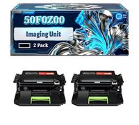 50F0Z00 Imaging Unit Compatible for Lexmark MS310d MS310dn MS310dw MS312dn MS312dnw MS410d Printers, With Chip Large Capacity 70000 Pages (2-Pack Black)