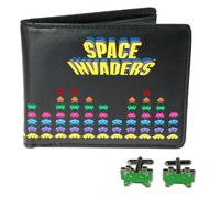50Fifty Concepts Space Invaders Cufflinks and Wallet in a Set