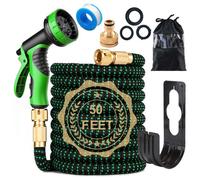 (50FT+10 Mode) Expandable Garden Hose Flexible Water Pipe 10 Pattern Spray Gun