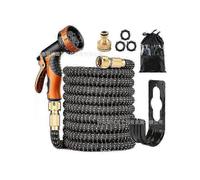 (50FT, One size) Pocket Hose Copper Bullet Expandable Garden Hose Pattern Thumb Spray 25 FT Patented Lead-Free Ultra-Lightweight Solid Copper 0619
