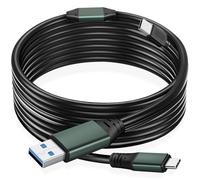50FT USB 3.0/3.2 Gen 1 A to C Data Transmission Cable, with Built-in Signal Booster Supporting 5 Gbps High Speed Data Transfer; Compatible with VR Headsets, Computers, Docking Stations, Laptops, Hubs.