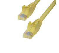 50ft Yellow Cat6 Ethernet Cable, Snagless, 24AWG (CAT6UTP50FTYL) | 100W PoE delivery, 24AWG copper, Gold-plated RJ45, Patch Cable, Ethernet