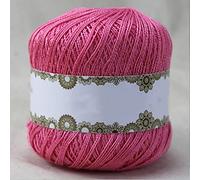 50G/Ball Cotton Lace Cord Thread Yarn 0.8mm 2ply Sewing Middle Thin for Embroidery Crochet Line Knitting Handicraft Tool(3)