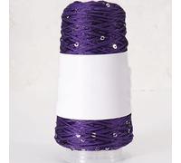 50g/Ball Sequin Yarn Hand Knitting Threads Shiny Sequins DIY Lace Crochet Thread Needlework for Crocheting(Rosy Red)