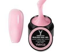 50g Builder Gel for Nails, Long-Lasting Soak-Off Nail Extension Gel for Beginners & DIY Home Salon Manicure(YMH16-Soft Pink)