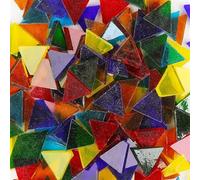 50g Clear Glass Mosaic Tiles Multi Color Mosaic Piece DIY Making Stones for Craft Hobby Arts for DIY Art Craft Decoration(Color 22)