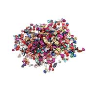 50g Crushed Glass Colorful,Irregular Metallic Chips,Broken Glass Chips for Crafts Glass Gravel for Microscopic Landscaping,Decoration,1-4mm