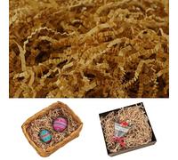 50g Easter Paper Brown Grass - Stuffers for Easter Egg Hunt Décor, Shred Paper for Easter Basket Filler Gift Supply, Gift Basket Filling Fake Shredded Paper Grass