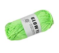 50g Glow in The Dark Yarn for Crocheting and Knitting, 54yds Luminous Crochet Yarn for Crocheting DIY Knitting Glow Fingering Sewing Supplies for Arts Crafts Sewing Party Supplies (Green)