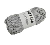 50g Glow in The Dark Yarn for Crocheting and Knitting, 54yds Luminous Crochet Yarn for Crocheting DIY Knitting Glow Fingering Sewing Supplies for Arts Crafts Sewing Party Supplies (Gray)