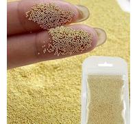 50g Gold Caviar Beads for Nails, Gold Nail Beads and Mini Ball Charms Kit