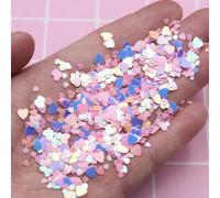 50g/Lot Hearts Loose Sequins PVC Party Confetti for DIY Crafts Accessories 4-15mm Mixed