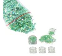 50g Mermaid Nail Chunky Glitter Sparkles Irregular Iridescent Sequin Flakes for Nails Art Decoration Hair Eyes Face Body DIY Craft(Green)