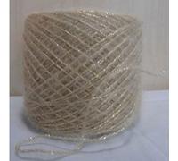 50g Mohair Metallized Thread Yarn Coarse Mercerized Yarn Knitting Yarn Acrylic Chenille Burly Spun Crochet Yarn(Apricot)