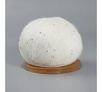 50g Mohair Thin Knitting Sequined Yarn Crochet Fluffy Knitted Fashion Soft Lace Wool Thread Sweater Shawl Beads Yarns(1)