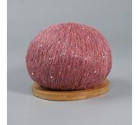 50g Mohair Thin Knitting Sequined Yarn Crochet Fluffy Knitted Fashion Soft Lace Wool Thread Sweater Shawl Beads Yarns(19)