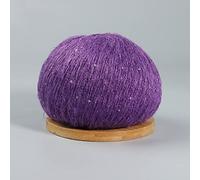 50g Mohair Thin Knitting Sequined Yarn Crochet Fluffy Knitted Fashion Soft Lace Wool Thread Sweater Shawl Beads Yarns(15)