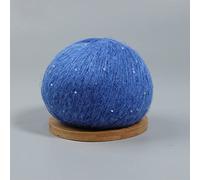 50g Mohair Thin Knitting Sequined Yarn Crochet Fluffy Knitted Fashion Soft Lace Wool Thread Sweater Shawl Beads Yarns(16)