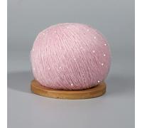 50g Mohair Thin Knitting Sequined Yarn Crochet Fluffy Knitted Fashion Soft Lace Wool Thread Sweater Shawl Beads Yarns(2)
