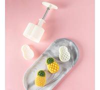 50g Mooncake Mould with Pineapple Lotus Stamps Bakeware Cookie Cutter Hand Press Mould Cake Decoration Tool Kitchen Gadget for Kitchen Cookie Muffin Fondant Cupcake Dessert
