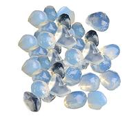 50g Natural Agate Tumbled Stone/Crystal Reiki Healing Stones Lucky Polished Rocks for Church Prayers Succulents Bedding Vase Landscape Home Decor (Opal)