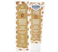 50g Organic Baby Moisturising Cream - Nappy Rash, Cradle Cap & Eczema Treatment for Babies with Papaya, Jojoba Oils, Calendula, Chamomile & Shea Butter | P'URE Papaya Care Organic Baby Balm