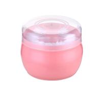 50g Pink Plastic Empty Baby Powder Puff Container After Bath Fluffy Puff Kit Talcum Powder Holder Body Care Cosmetic Bath Powder Dispenser Case with Sifter and Powder Puffs for Home Travel