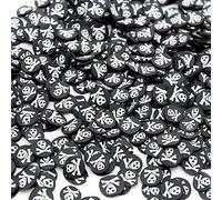 50g Polymer Clay Slices Sprinkle Resin Inclusions Resin Scrapbook (Halloween Skull Crossbones 5mm)