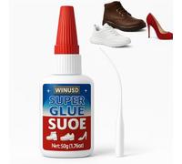 50g Shoe Glue | Super Clear Glue All Purpose for Shoe Sole Repair - Waterproof Instant Strong Bond Repair Adhesive Fixes Sneakers, Boots, Heels, Sandals, Leather, Rubber, Vinyl, Canvas, DIY Shoe