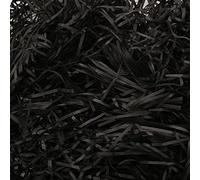 50g Shredded Tissue Paper,Shredded Tissue Paper for Gift Boxes,Raffia Gift Filler Paper Shreds,Filling Material for Gift Baskets,DIY Gift Packaging and Party Supplies Decoration (Black)