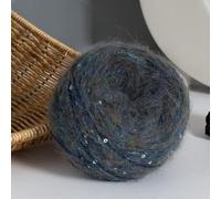 50g Small Sequined Yarn Hand-Knitted DIY Crochet Scarf Hat Wool Ball,N11