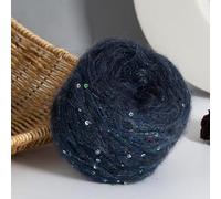 50g Small Sequined Yarn Hand-Knitted DIY Crochet Scarf Hat Wool Ball,N12