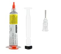 50g Solder Paste, Sn42/Bi58 Lead-Free Flux Soldering Paste, No Cleaning 138°C Melting Point, Includes 1 Needles & 1 Push Rod, Solder for PCB BGA IC SMT LED CPU Low-Temperature Soldering