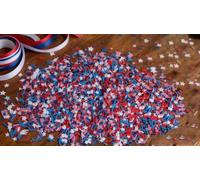 50g Stars and Flags Fake Candy Fake Sprinkles Resin Fake Candy Sprinkles Clay Sprinkle Polymer Sprinkle Polymer Clay Slices for Nail Art DIY Crafts Cake Phone