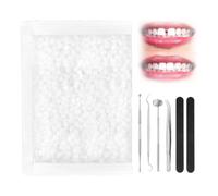 50g Temporary Tooth Repair Beads Temporary Teeth Filler with 4 Dental Tools Thermal Adhesive Fitting Beads Tooth Filling Repair Kit for Missing Broken Fake Chipped Teeth Cosplay