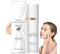 50g Tinted Moisturizer Anti-Aging,All-in-One Face Sunscreen and Foundation,SPF Face Moisturiser,Tinted Moisturiser Fa/ce Women,Univ/ersal Colored Moisturizer with SPF 46,Ti/nted Sunscreen for Fa/ce