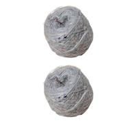 50g x 2 Mohair Knitting Yarns Sequins Mohair Yarn Soft Fluffy Balls Hand Knitting Yarn Crochet Yarn for DIY Shawl Scarf Hat Knitting Projects