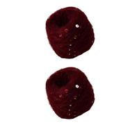 50g x 2 Mohair Knitting Yarns Sequins Mohair Yarn Soft Fluffy Balls Hand Knitting Yarn Crochet Yarn for DIY Shawl Scarf Hat Knitting Projects