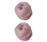 50g x 2 Mohair Knitting Yarns Sequins Mohair Yarn Soft Fluffy Balls Hand Knitting Yarn Crochet Yarn for DIY Shawl Scarf Hat Knitting Projects