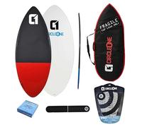 50inch Epoxy+Fibreglass EPS Skimboard Package - Bag, Wax, Tailpad & Archbar Included - Red