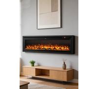 50inch LED Electric Fireplace in Black The hot sale Black