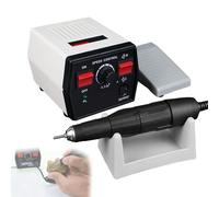 50K RPM Handpiece Micromotor Polisher, Electric Micromotor, Polishing Machine with Foot Pedal Speed Control, Mini Grinder for Jewelry Ceramics Woodcarving